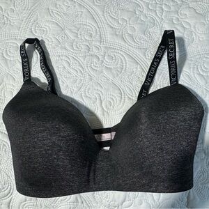 Victoria's Secret Charcoal Gray T-shirt Bra Size 36DD